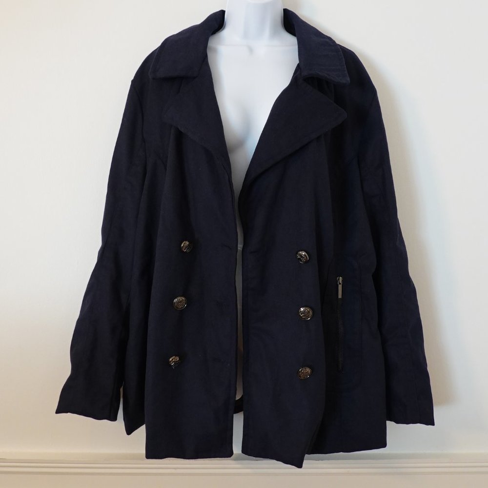 (NWT) Yoki Navy Blue Pea Coat 3XL